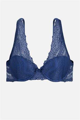 Dantelli Sütyen - Dolgusuz - 2277 - Lacivert