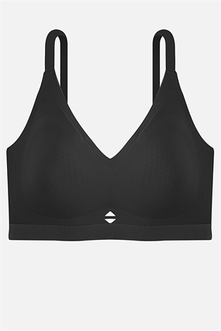 Ghost Dikişsiz Sütyen - Desteksiz - 2802 - Siyah