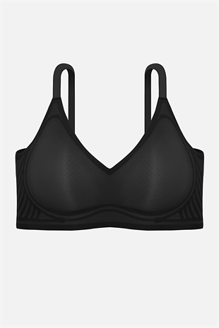 Ghost Dikişsiz Sütyen - Desteksiz - 2806 - Siyah