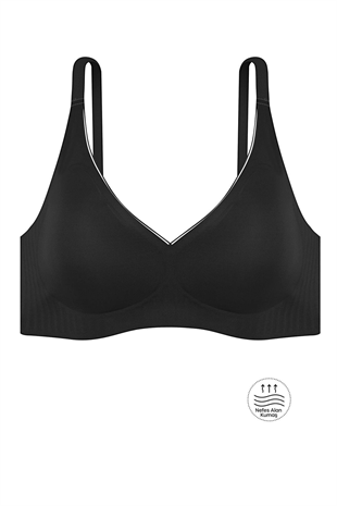 Ghost Dikişsiz Sütyen - Desteksiz - 2810 - Siyah