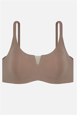Ghost Dikişsiz Sütyen - Desteksiz - 2817 - Bronz Kahve