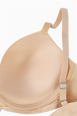 Luna Mikro Sütyen - Soft Push Up, Yarı Dolgulu - Premium Basic - 2222 - Ten