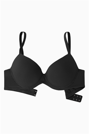 Luna Mikro Sütyen - Soft Push Up, Yarı Dolgulu - Premium Basic - 2222 - Siyah