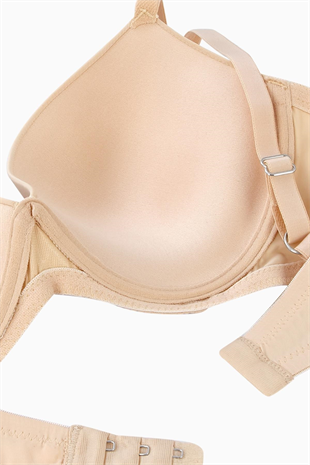 Luna Mikro Sütyen - Soft Push Up, Yarı Dolgulu - Premium Basic - 2222 - Ten