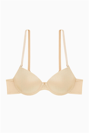 Luna Tak-Çıkar Askılı Mikro Sütyen - Soft Push Up, Yarı Dolgulu - Basic - 2533 - Ten