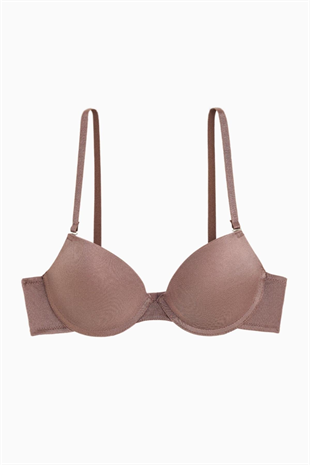 Luna Tak-Çıkar Askılı Mikro Sütyen - Soft Push Up, Yarı Dolgulu - Basic - 2533 - Bronz Kahve