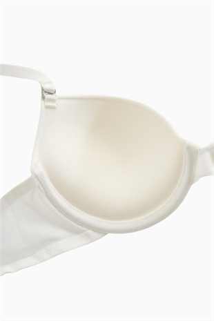 Luna Tak-Çıkar Askılı Mikro Sütyen - Soft Push Up, Yarı Dolgulu - Basic - 2533 - Ekru
