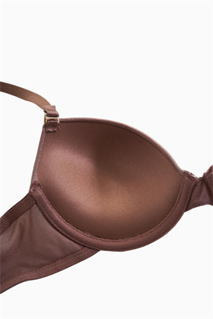 Luna Tak-Çıkar Askılı Mikro Sütyen - Soft Push Up, Yarı Dolgulu - Basic - 2533 - Bronz Kahve