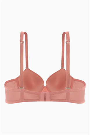 Luna Tak-Çıkar Askılı Mikro Sütyen - Soft Push Up, Yarı Dolgulu - Basic - 2533 - Gül Kurusu