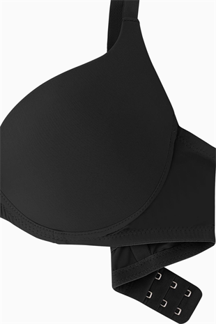 Nora Mikro Sütyen - Soft Push Up, Yarı Dolgulu - Premium Basic - 2224 - Siyah