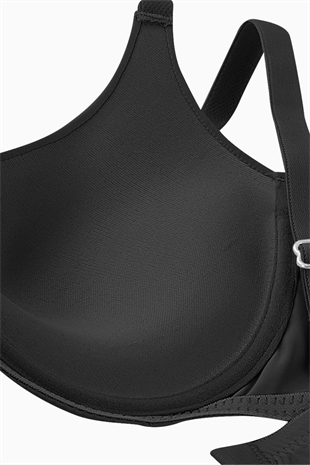 Nora Mikro Sütyen - Soft Push Up, Yarı Dolgulu - Premium Basic - 2224 - Siyah