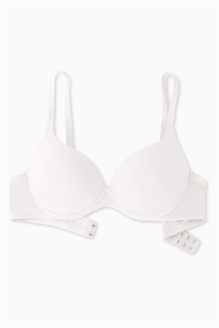 Nora Mikro Sütyen - Soft Push Up, Yarı Dolgulu - Premium Basic - 2224 - Ekru
