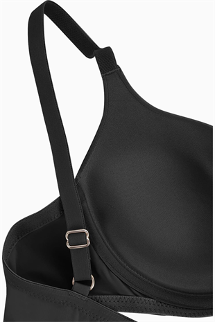 Nora Mikro Sütyen - Soft Push Up, Yarı Dolgulu - Premium Basic - 2224 - Siyah
