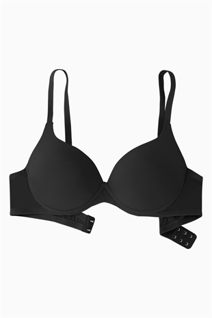 Nora Mikro Sütyen - Soft Push Up, Yarı Dolgulu - Premium Basic - 2224 - Siyah