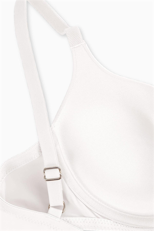 Nora Mikro Sütyen - Soft Push Up, Yarı Dolgulu - Premium Basic - 2224 - Ekru