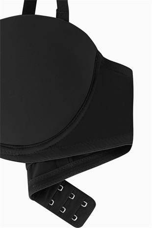 Olympos Tak-Çıkar Askılı Mikro Sütyen - Double Push Up, Ekstra Dolgulu - Premium Basic - 2498 - Siyah