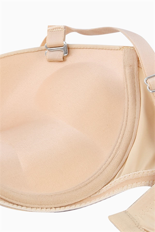 Olympos Tak-Çıkar Askılı Mikro Sütyen - Double Push Up, Ekstra Dolgulu - Premium Basic - 2498 - Ten