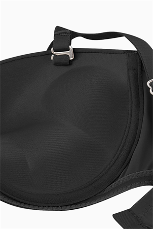 Olympos Tak-Çıkar Askılı Mikro Sütyen - Double Push Up, Ekstra Dolgulu - Premium Basic - 2498 - Siyah