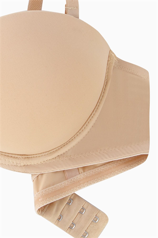 Olympos Tak-Çıkar Askılı Mikro Sütyen - Double Push Up, Ekstra Dolgulu - Premium Basic - 2498 - Ten