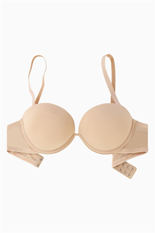 Olympos Tak-Çıkar Askılı Mikro Sütyen - Double Push Up, Ekstra Dolgulu, Midesiz - Premium Basic - 2499 - Ten