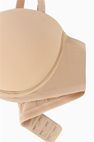 Olympos Tak-Çıkar Askılı Mikro Sütyen - Double Push Up, Ekstra Dolgulu, Midesiz - Premium Basic - 2499 - Ten