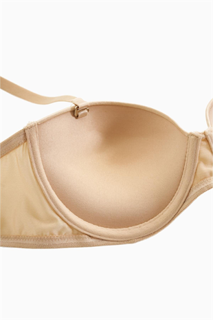 Rosali Tak-Çıkar Askılı Straplez Mikro Sütyen - Push Up, Dolgulu  - Basic - 2539 - Ten