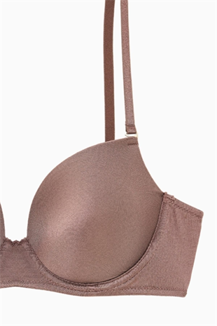 Viola Tak-Çıkar Askılı Mikro Sütyen - Desteksiz - Basic - 2534 - Bronz Kahve