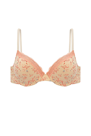 Weweus Alba Cotton Baskılı Desteksiz Maksimum Kavrama ve Kusursuz Form- 2742- Ekru Ten