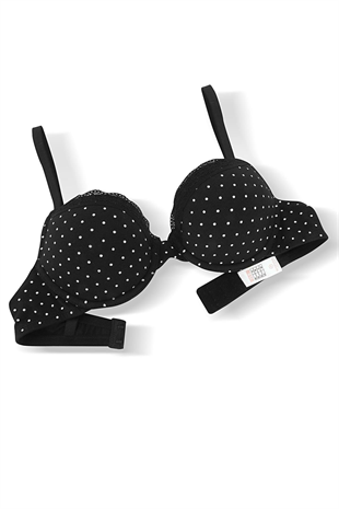 Weweus Alba Cotton Baskılı Desteksiz Maksimum Kavrama ve Kusursuz Form- 2742- Ekru Siyah