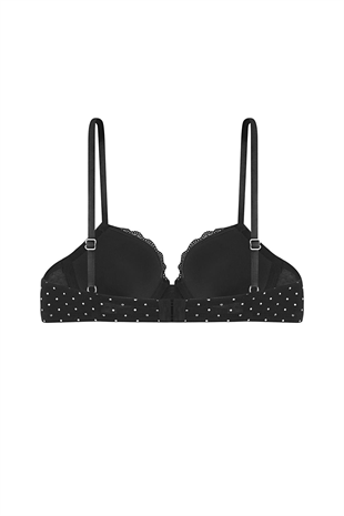 Weweus Alba Cotton Baskılı Desteksiz Maksimum Kavrama ve Kusursuz Form- 2742- Siyah Ten