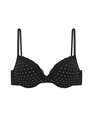 Weweus Alba Cotton Baskılı Desteksiz Maksimum Kavrama ve Kusursuz Form- 2742- Siyah Ten