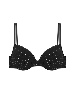 Weweus Alba Cotton Baskılı Desteksiz Maksimum Kavrama ve Kusursuz Form- 2742- Ekru Siyah