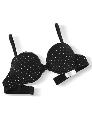 Weweus Alba Cotton Baskılı Desteksiz Maksimum Kavrama ve Kusursuz Form- 2742- Siyah Ten