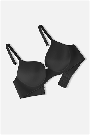 Weweus Lazer Kesim Dikişsiz Desteksiz Sütyen - 2821 - Siyah