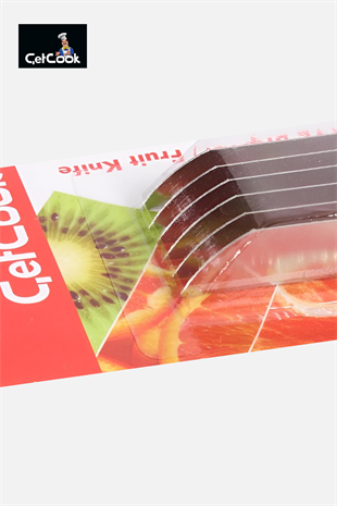 ÇetCook Kırmızı Saplı Meyve Bıçağı 6lı