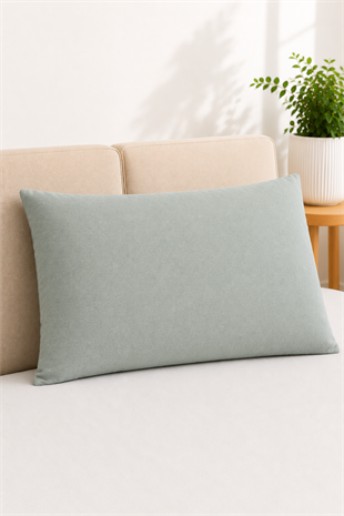 ÇetHome 50x70 cm Gri Yastık Koruyucu Kapaklı Kılıf