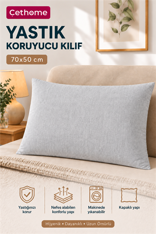 ÇetHome 50x70 cm Grimelanj Yastık Koruyucu Kapaklı Kılıf