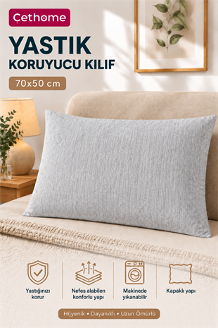 ÇetHome 50x70 cm Grimelanj Yastık Koruyucu Kapaklı Kılıf