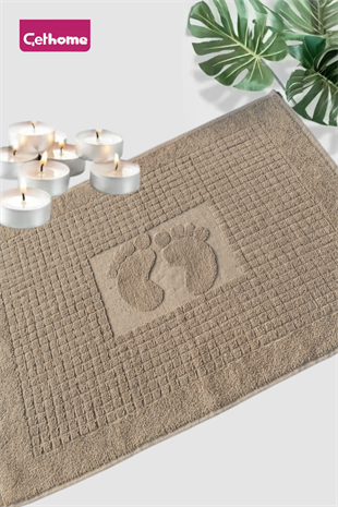 ÇetHome Vizon Renk Ayak Havlusu