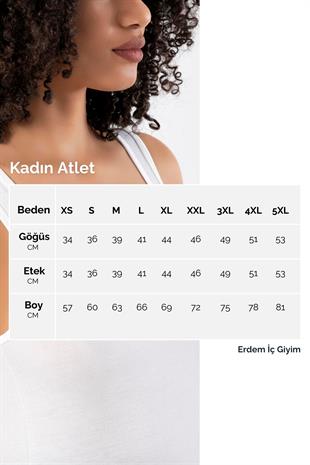 Erdem Beyaz 3lü  Strap Atlet  2166