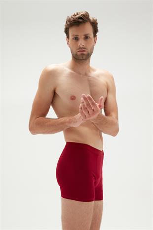 Erdem 3lü Bordo Erkek Bambu Boxer 1012