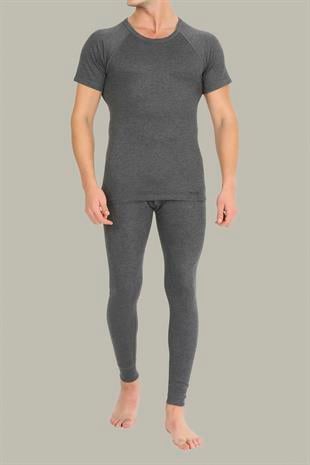 Erdem Anthracite Thermal Half Sleeve Undershirt 1481
