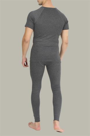 Erdem Anthracite Thermal Half Sleeve Undershirt 1481