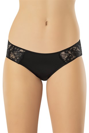 Erdem Siyah Bayan Dantelli Külot 7269