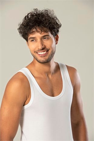 Erdem Beyaz 6lı Erkek Penye Atlet 1100