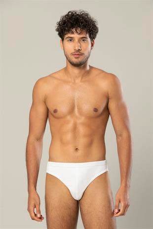 Erdem Beyaz Gold Modal Slip Külot 1554