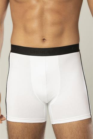 Erdem Beyaz Pamuk Elastan Uzun Boxer 1417