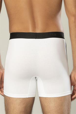 Erdem Beyaz Pamuk Elastan Uzun Boxer 1417