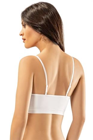 Erdem Beyaz Seamless Dekolteli Bustiyer 610