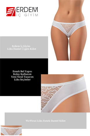 Erdem Beyaz  Üçgen Külot 2509